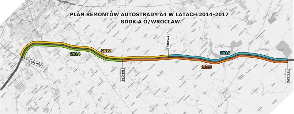 Remont autostrady A4 w woj. dolnośląskim